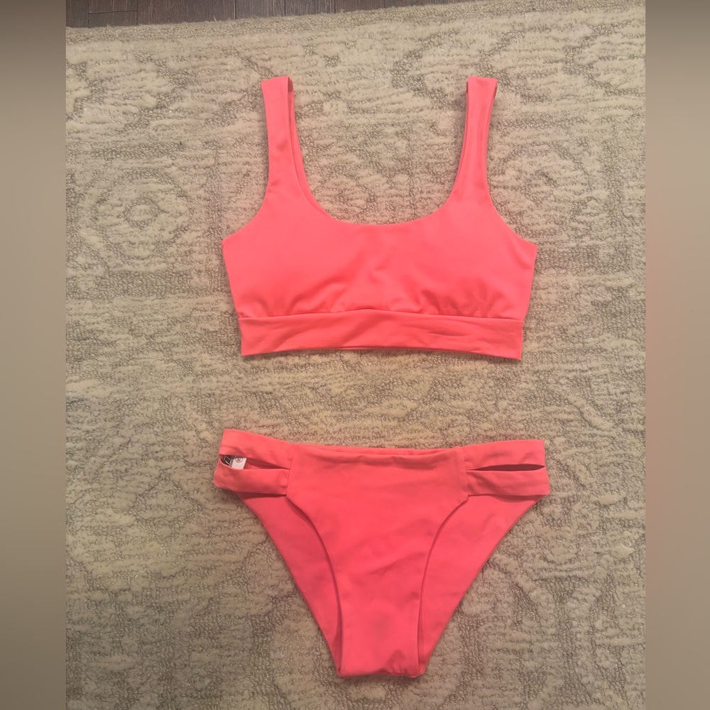 Breakwater Surf Co. Hot Pink Bikini | Top: S  Bottoms: XS